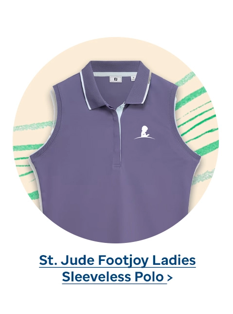 St. Jude FootJoy Ladies Sleeveless Polo - Dusted Violet